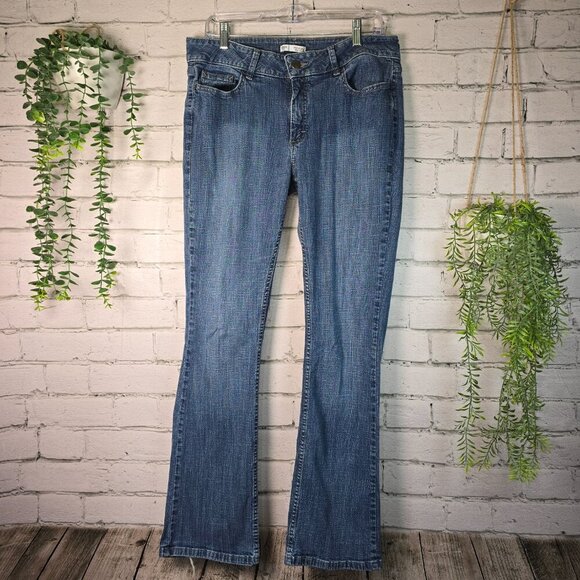 RIDERS BY LEE MID RISE BOOT CUT DENIUM JEANS WOMENS SIZE 14 - Picture 1 of 8